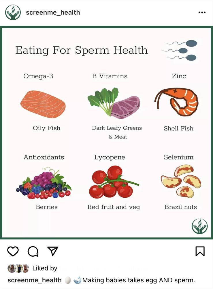 eating for your sperm health